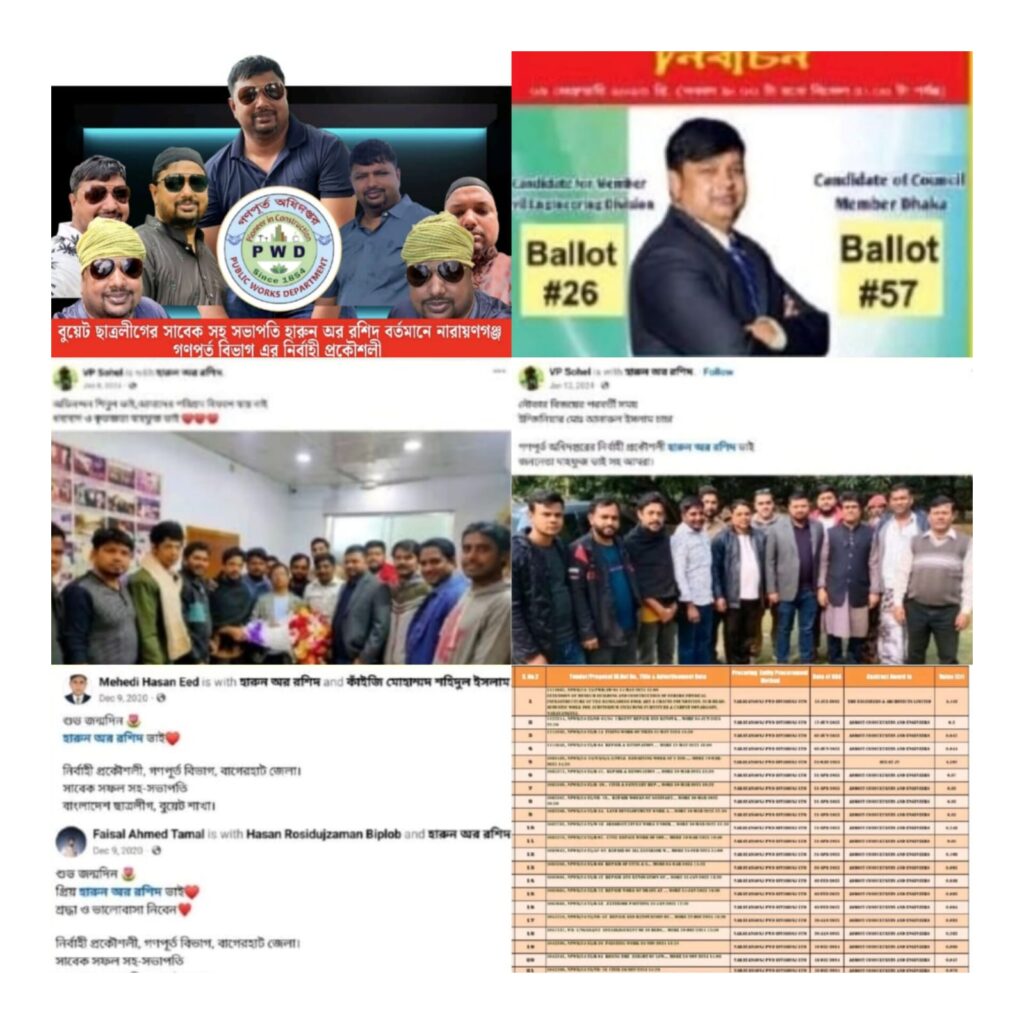 বুয়েট ছাত্রলীগের সাবেক নেতা থেকে প্রভাবশালী প্রকৌশলী—হারুনকে ঘিরে বিতর্ক