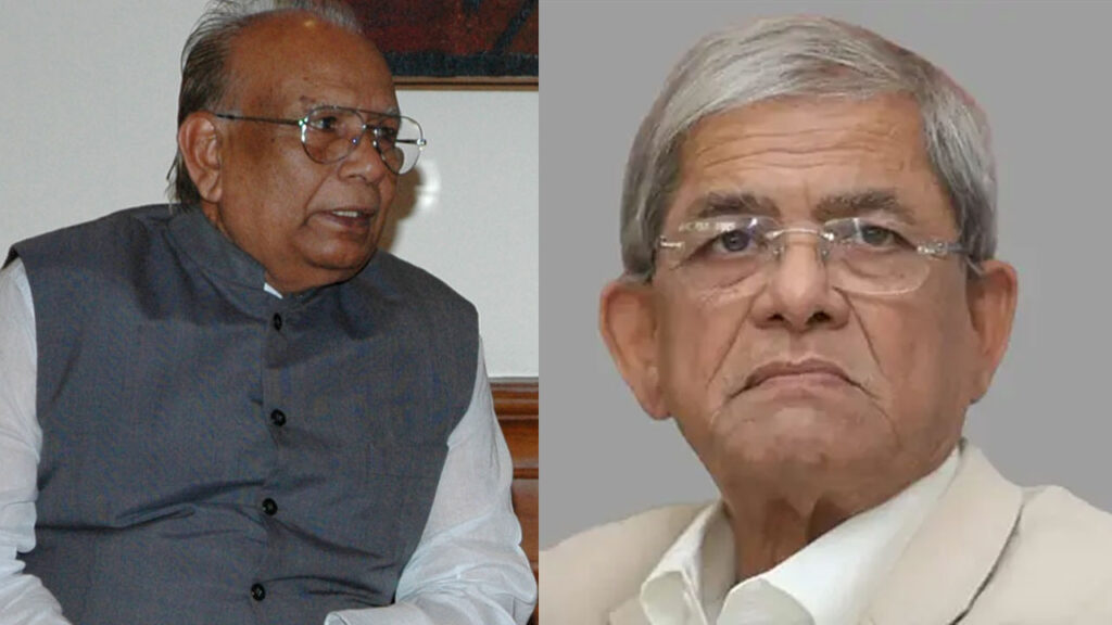 রমেশ চন্দ্র সেনকে শেষ শ্রদ্ধা জানাতে ছুটে গেলেন মির্জা ফখরুল