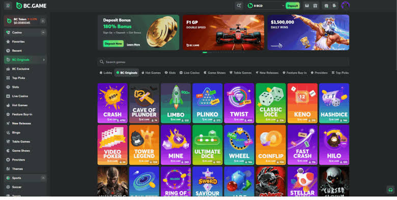 Explore the Thrilling World of BC.Game Casino and Sportsbook