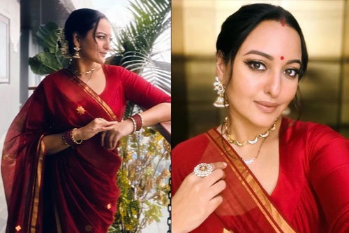 বিয়ের দুই বছর পর আবারও নববধূর সাজে সোনাক্ষী